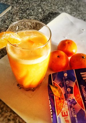 Una foto de Bebida refrescante de mandarinas (smothie)