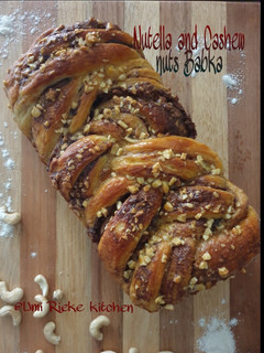 Foto resep Nutella and Cashew Nuts Babka