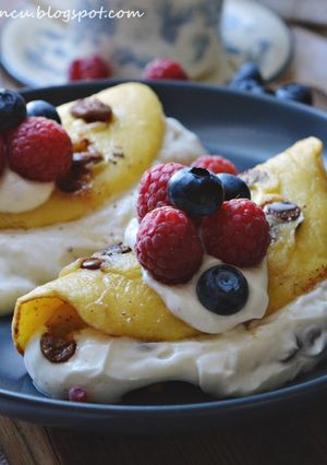 Zdjęcie przepisu Rozpustne pancakes Cannoli.