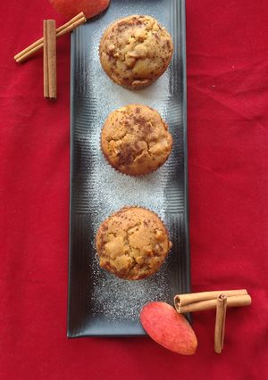 A picture of Apple cinnamon muffins.