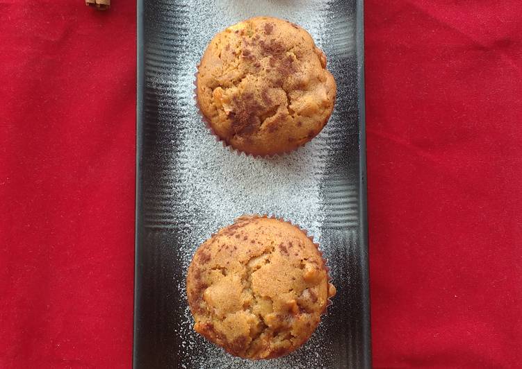 Steps to Prepare Homemade Apple cinnamon muffins