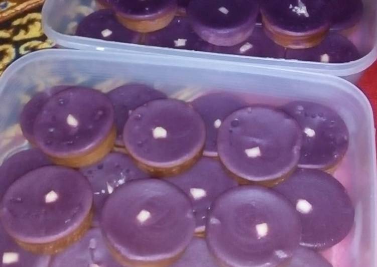 DICOBA@ Resep Kue lumpur ubi ungu menu kue harian