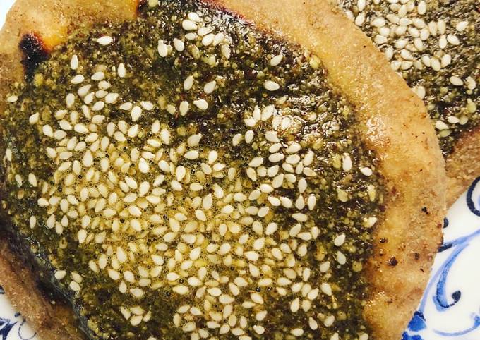 Recipe of Perfect Spelt flatbreads with za’atar - vegetarian