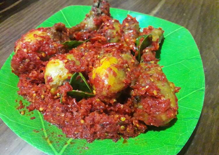 Sambal Ayam Pedas Kering