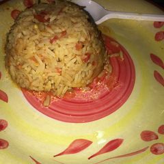 A picture of Rice & potato jollof🍛.