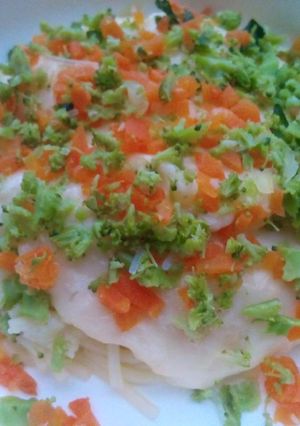 Foto resep Spaghetti Saus Putih (mpasi)