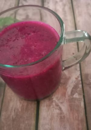 Foto resep 328.Smooties buah naga sayur... Segerr