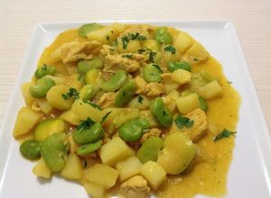 Una foto de Guiso de Habas con Papas
