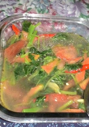 Foto resep Sayur bayam yummi😁