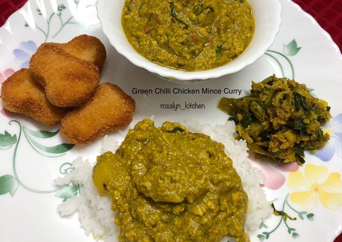 Green Chilli Chicken Mince Curry