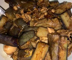 Resep Terbaik Tumis terong kecap dengan telur puyuh Enak Bergizi