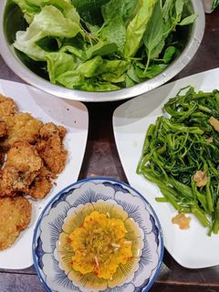 Hình của món Hàu chiên xù.