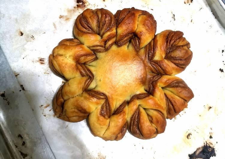Resep Roti empuk bunga selai Nutella, pattiserie, Bisa Manjain Lidah