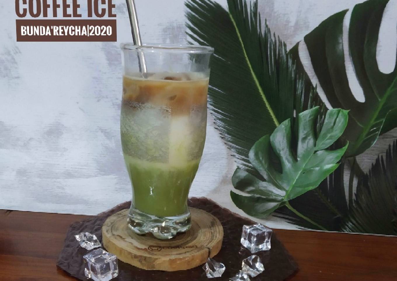 🍹Matcha Milk Coffee Ice