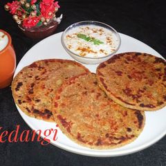 Bajra & Aloo Paratha A picture of Bajra & Aloo Paratha.