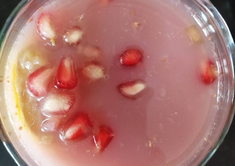 Simple Way to Make Award-winning Pomegranate lemonade