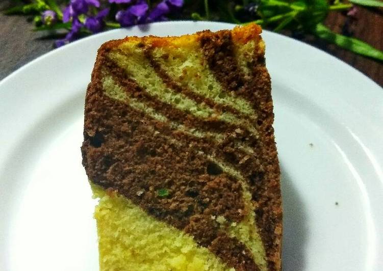 Resep Zebra cake putih telur Sederhana Resep Masakan Resep Zebra cake putih telur Sederhana Resep Masakan