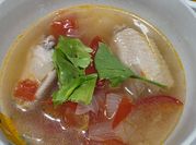 A picture of tomato bouillon cube
