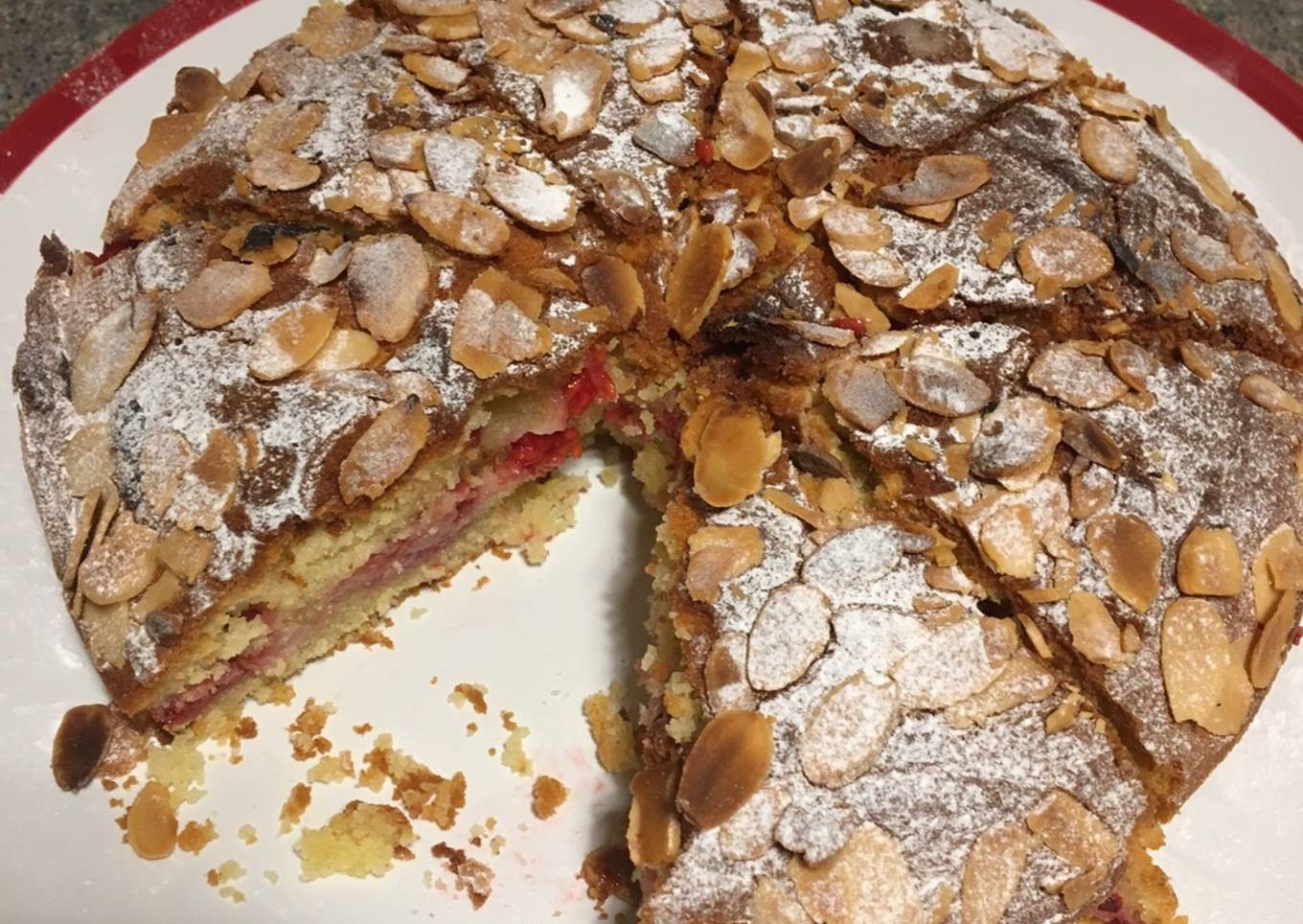 Raspberry Bakewell Cake