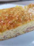 Pastel de poro con jamón
