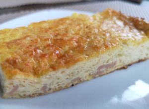 Una foto de Pastel de poro con jamón