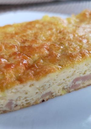 Una foto de Pastel de poro con jamón