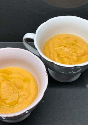 Una foto de Crema de espárragos