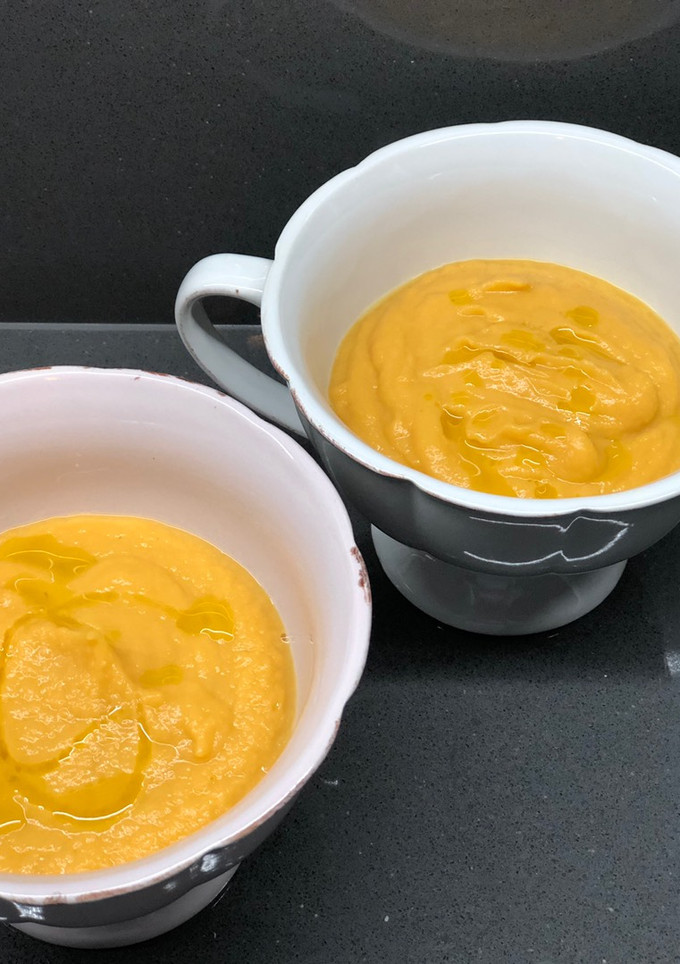 Una foto de Crema de espárragos