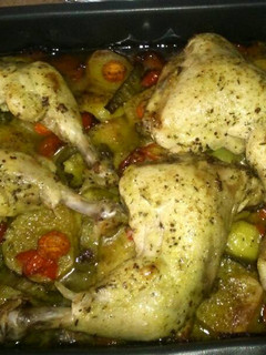 Una foto de Contramuslos al horno