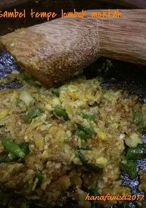 Foto resep Sambel tempe lombok mentah