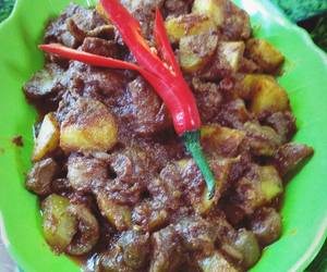 Resep mudah Sambel goreng hati ampela ayam mix kentang Gurih Mantul