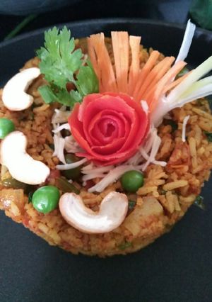 A picture of Pavbhaji Masala Tawa Pulao.