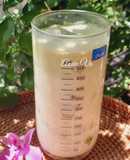 Matcha latte trái vải đơn giản