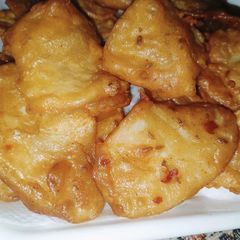 A picture of Three spice - Crispy Aloo pakora.