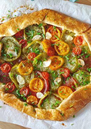 Une photo de ※ Tarte rustique aux tomates ※