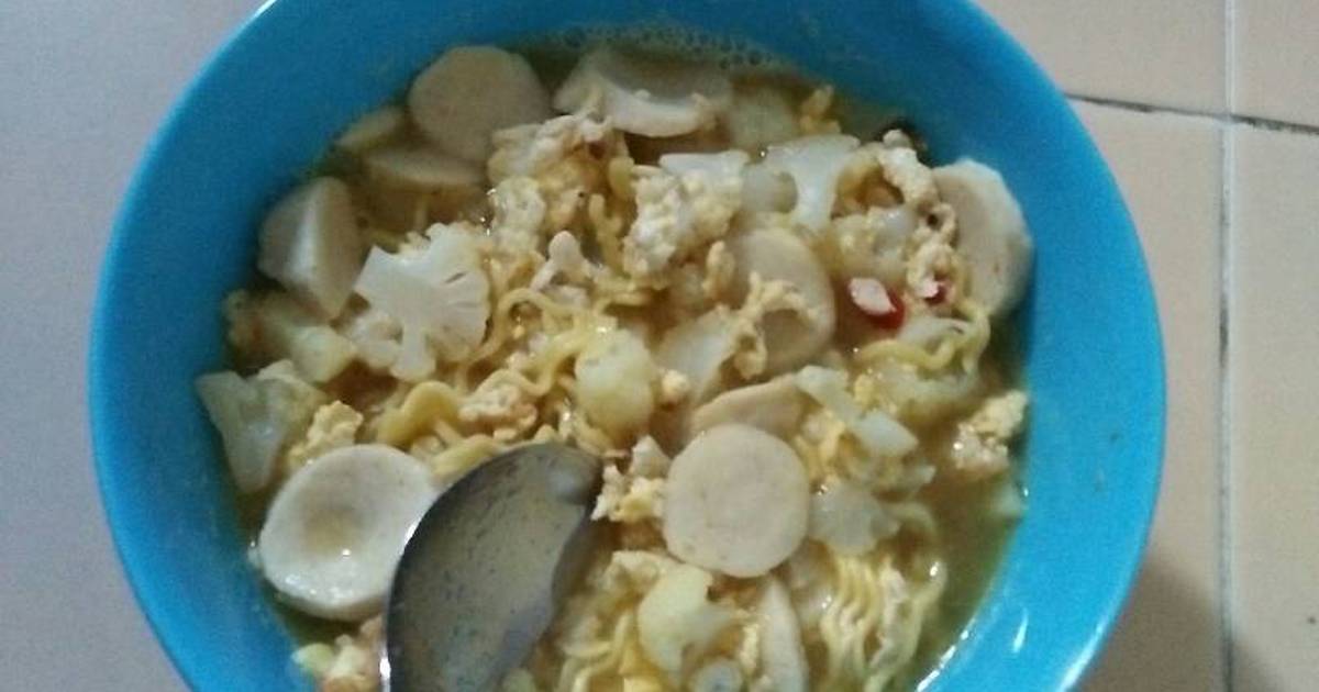 Resep Indomie Maggie Rebus With Bakso Maknyussss 😁😋🍜 Oleh Sri Melva