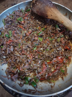 A picture of Fried Omena(dagaa).