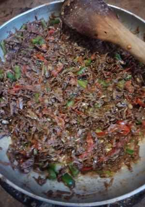 A picture of Fried Omena(dagaa).