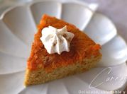Una foto de carrot cake con stevia
