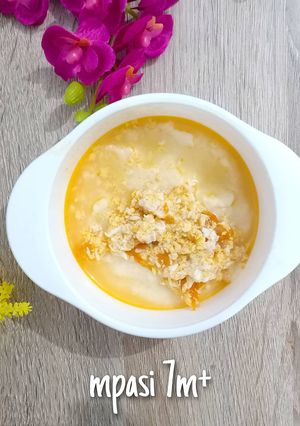 Foto resep Mpasi 7m+ : bubur sop ayam tomat