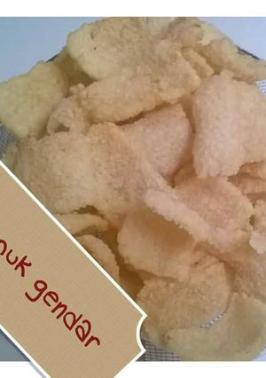 Foto resep Krupuk gendar / krupuk nasi