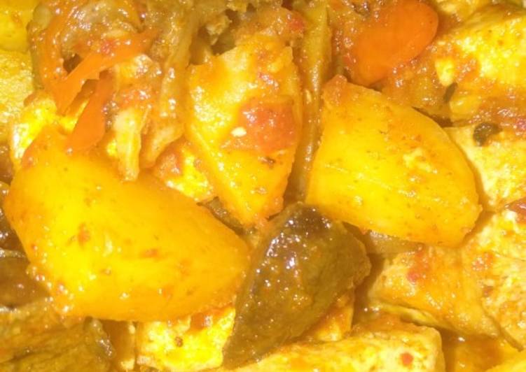 🥔🥔Sambel goreng ATK (ATI AMPELA-TAHU-KENTANG) ala mima mdp🌶️🌶️