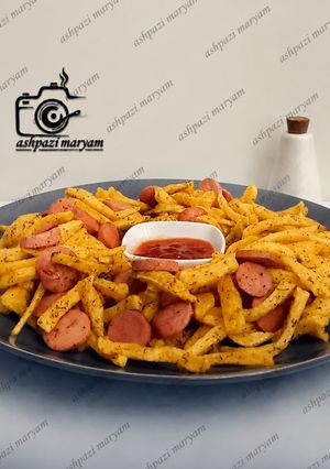 عکسی از دستور فرایز سوسیس اسپایسی 🍟🌭