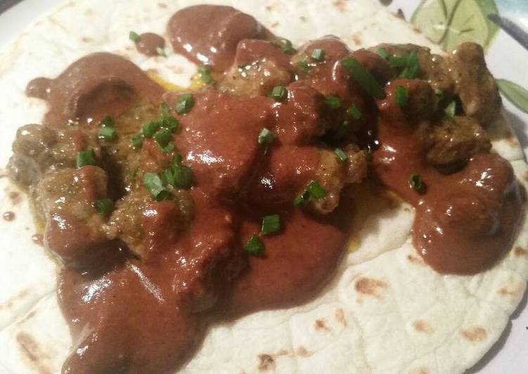 Recipe of Super Quick Homemade Steak Tacos w/ Mole