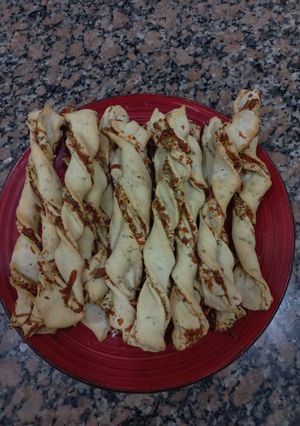Una foto de Grisines de queso