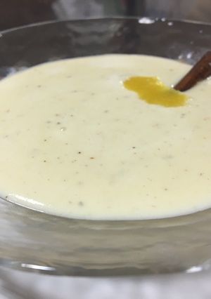 Una foto de Sopa de almendras