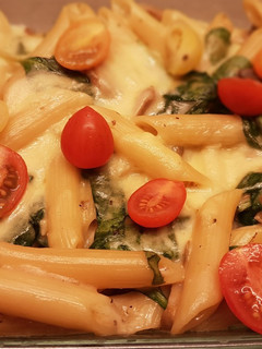 Una foto de Pasta con Espinacas