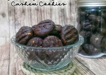 Resep Baru Double Dark Choco Cashew Cookies Yummy Mantul