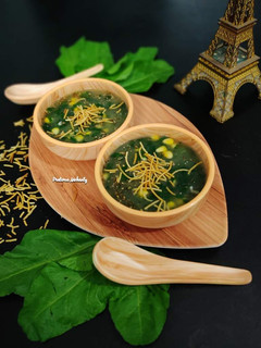A picture of Spinach Corn Soup.