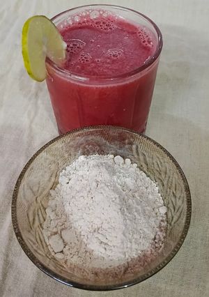 A picture of Watermelon Sattu Drink.